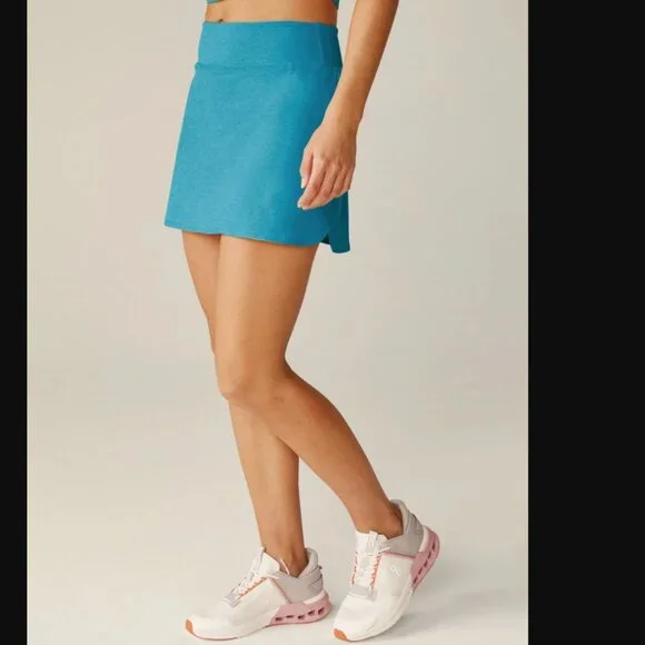 💙 BEYOND YOGA Spacedye Movement Skirt Cali Blue - Bright Summer Skirt! Medium - Picture 5 of 14